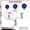 Service Caster 5 Inch Solid Polyurethane Caster Set with Roller Bearings 2 Swivel 2 Rigid SCC-20S520-SPUR-2-R-2 - alternate 3